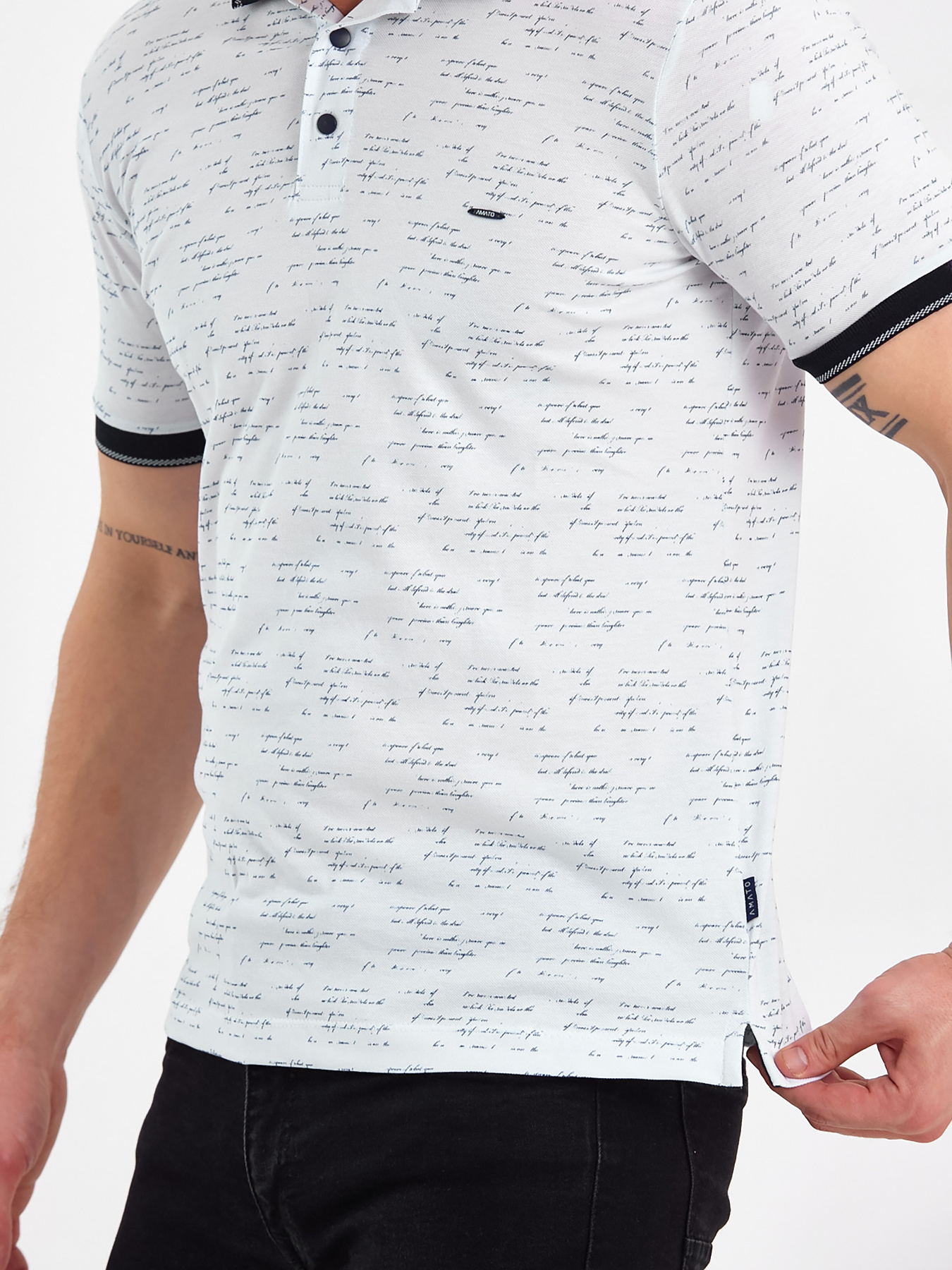 Поло Trend Collection модель TC7898WhiteFTBLK Фото