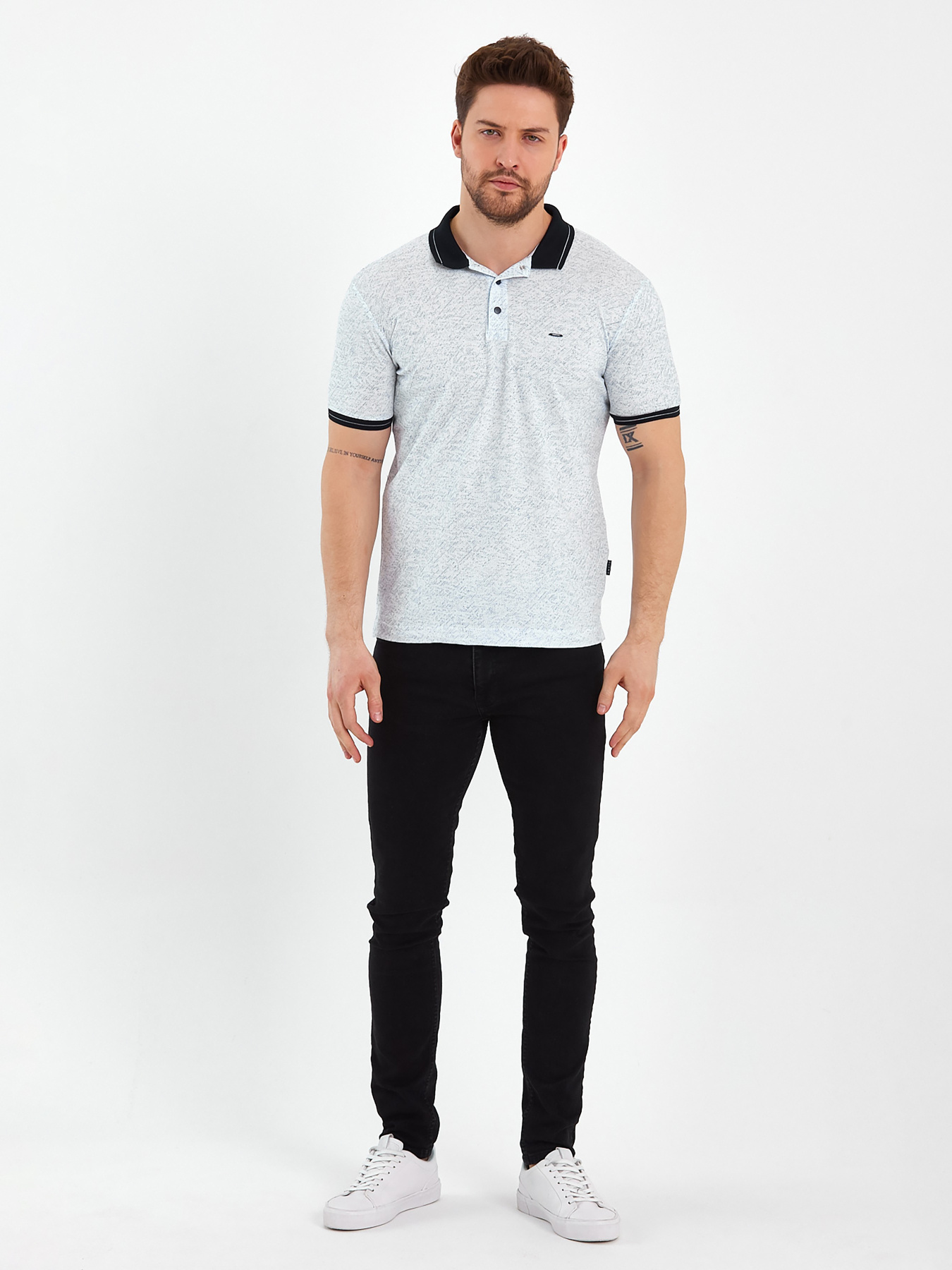 Поло Trend Collection модель TC7891BlackWhiteFTBLK Фото