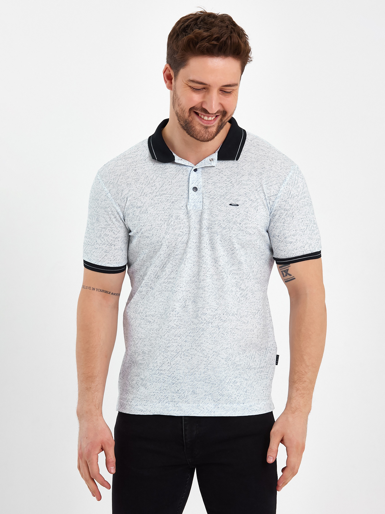 Поло Trend Collection модель TC7891BlackWhiteFTBLK Поло Trend Collection модель TC7891BlackWhiteFTBLK Фото