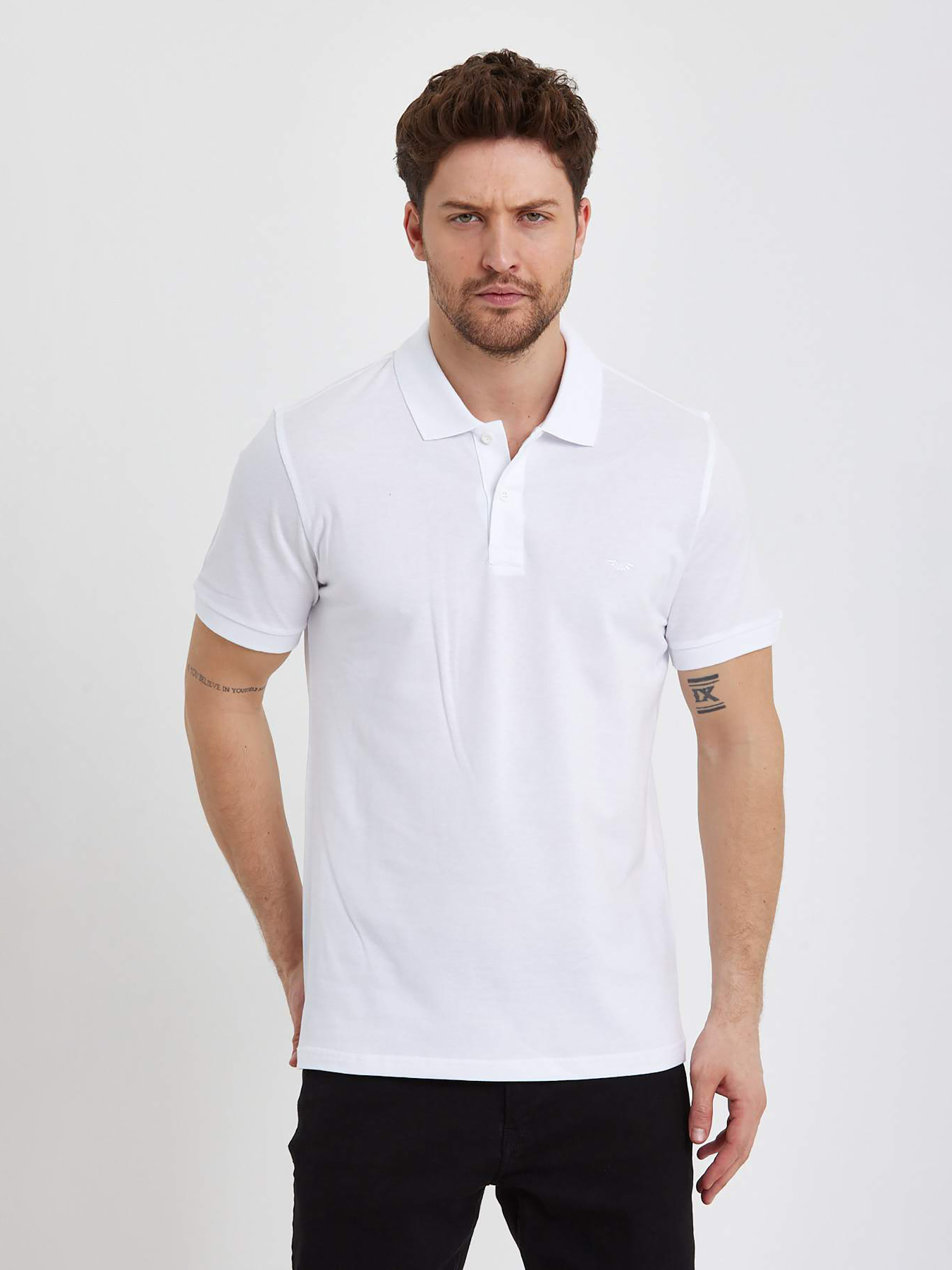 Поло Trend Collection модель TC7611WhiteFTBLK Фото