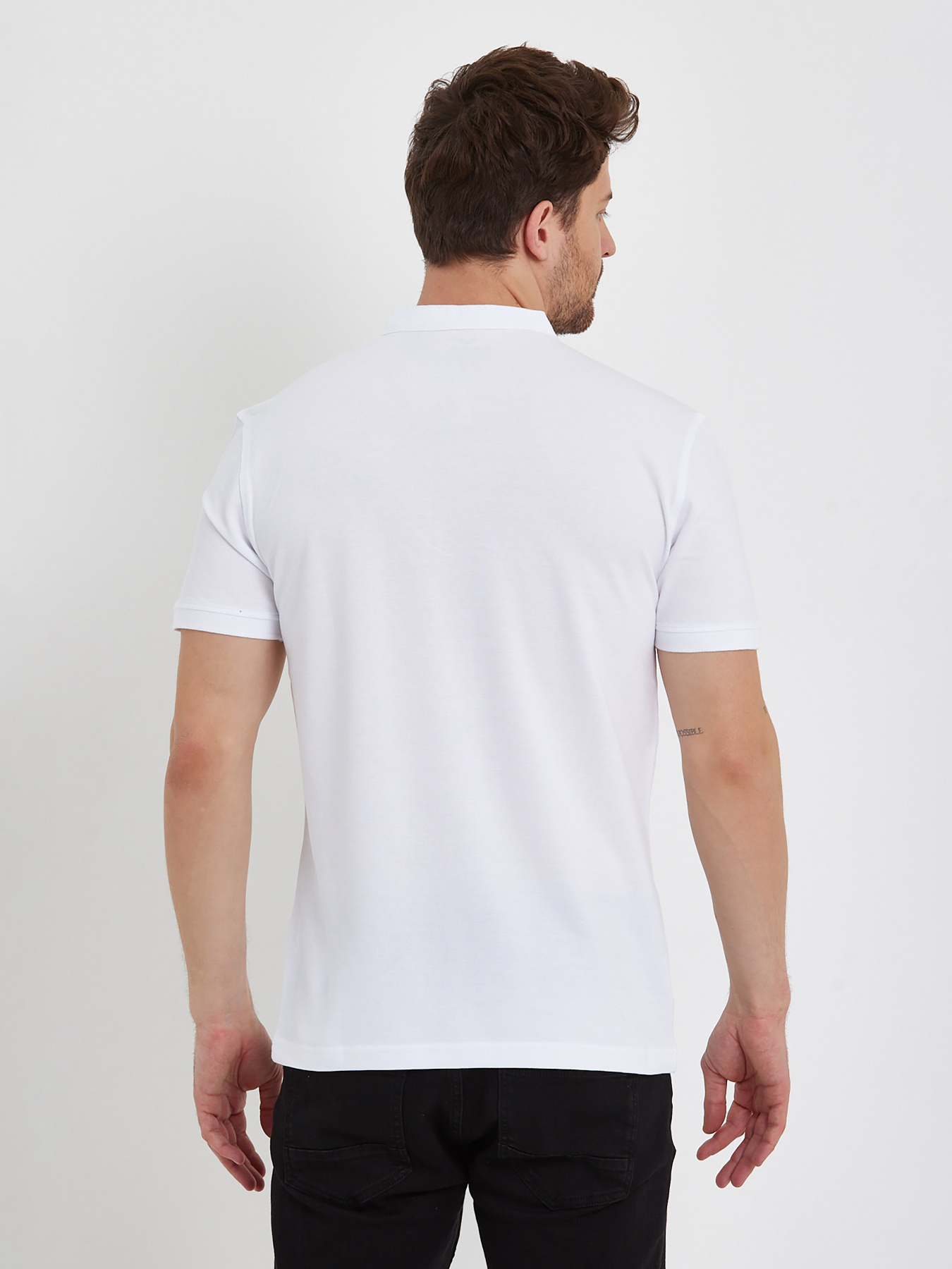 Поло Trend Collection модель TC7605WhiteFTBLK Фото