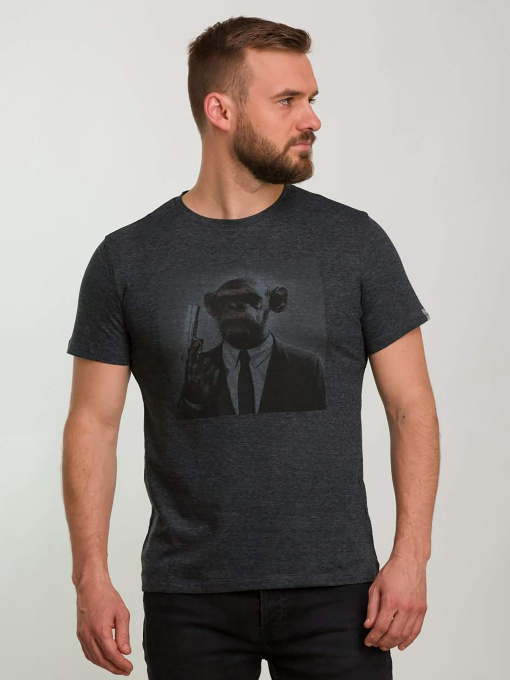 Футболка Trend Collection модель TC6206GreyFTBLK Фото