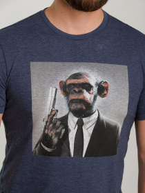 Футболка Trend Collection модель TC6205BlueFTBLK Фото