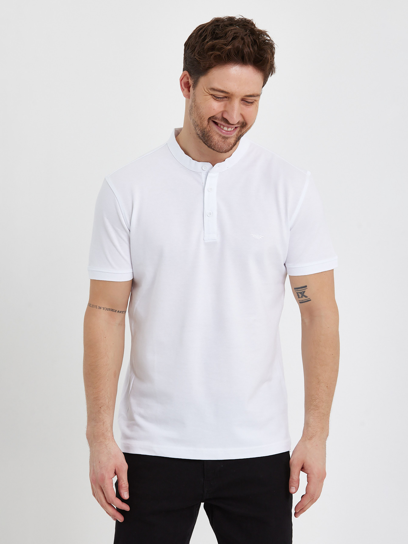 Поло Trend Collection модель TC6064WhiteFTBLK Фото