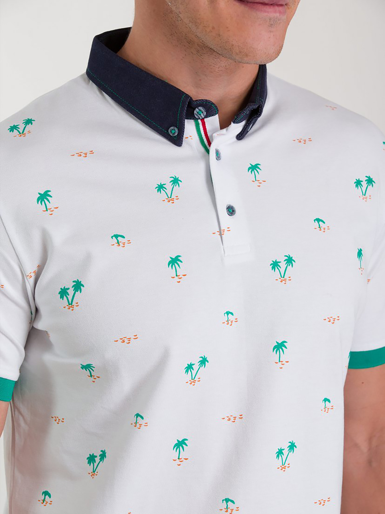 Поло Trend Collection модель TC2133WhiteFTBLK Фото