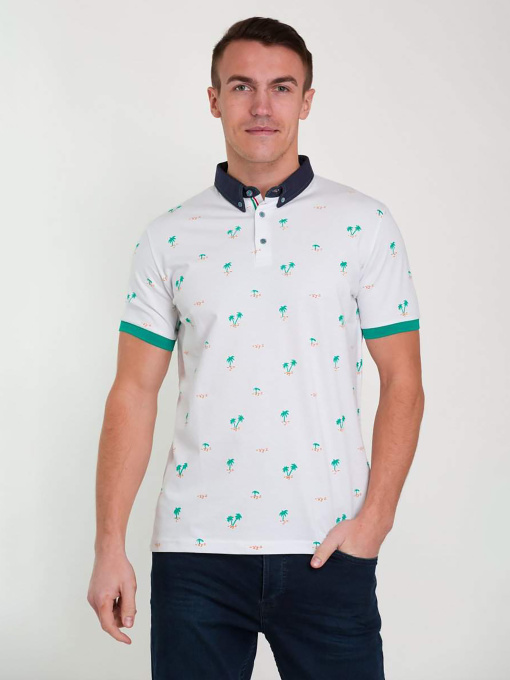 Поло Trend Collection модель TC2133WhiteFTBLK Фото