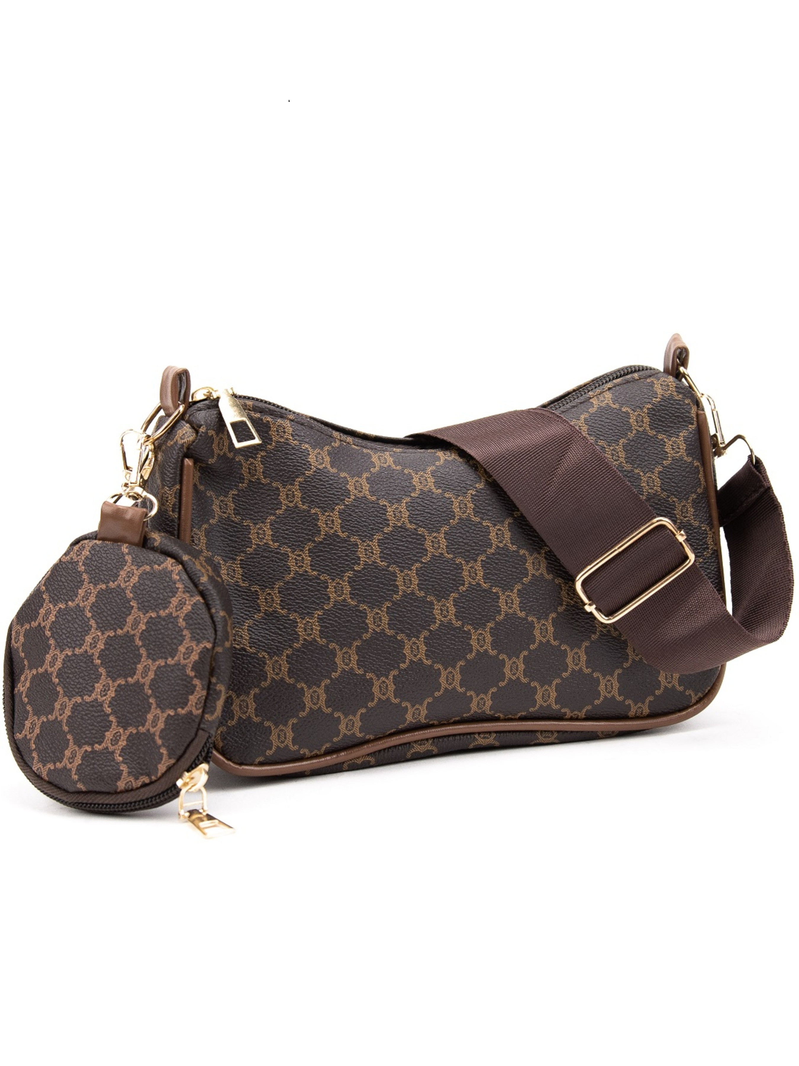 RoyalBag Крос-боді (P4-7015DB) Жіноче, колір - Темно-коричневий, матеріал - Штучна шкіра