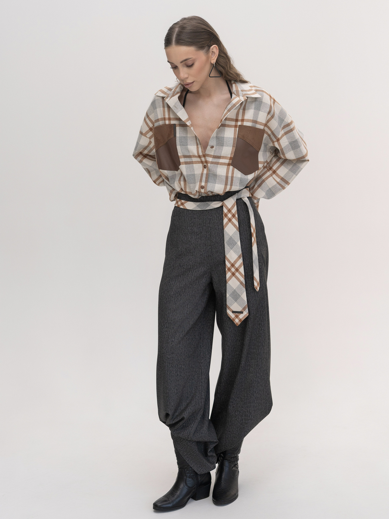 Сорочки 7/11 Seven Eleven модель SE26ShrtPl_Bg_Br Фото