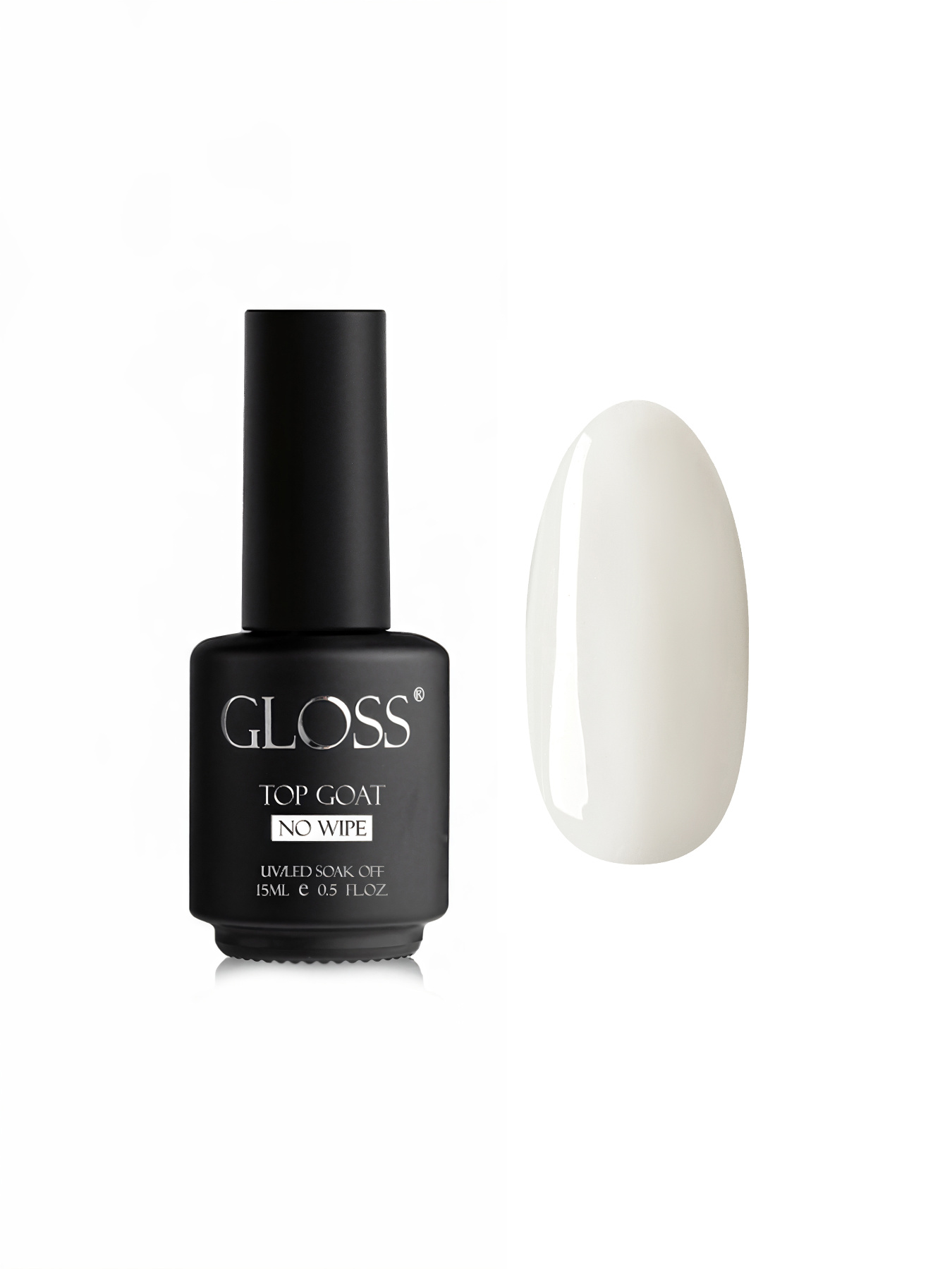 Камуфлирующий топ для гель-лака GLOSS Top coat White GLOSS COMPANY модель 4823271411285 Фото