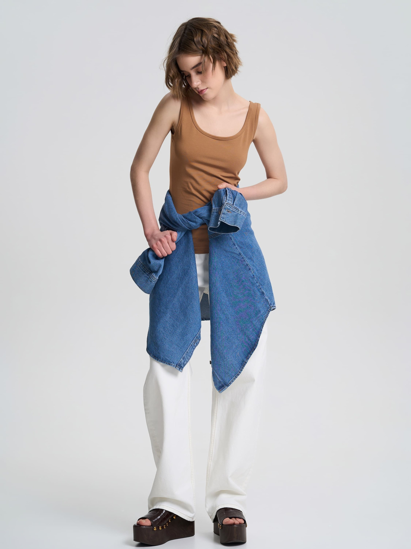 Майка Роза модель 200126_light_brown Фото