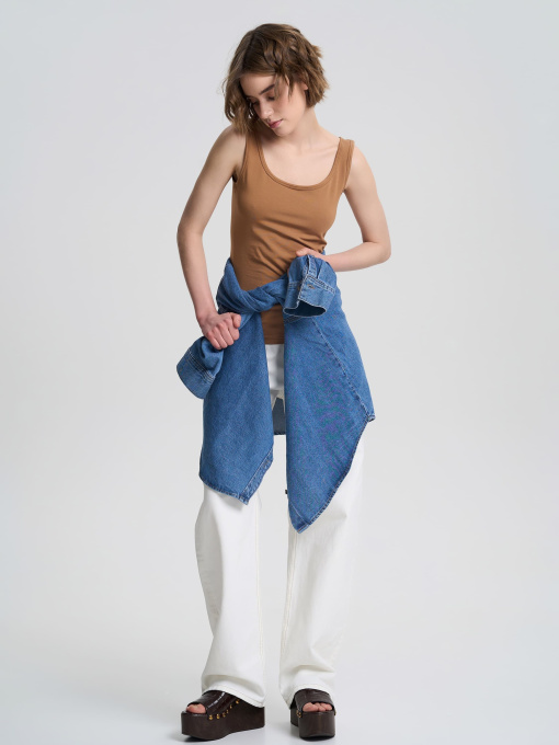 Майка Роза модель 200126_light_brown Фото