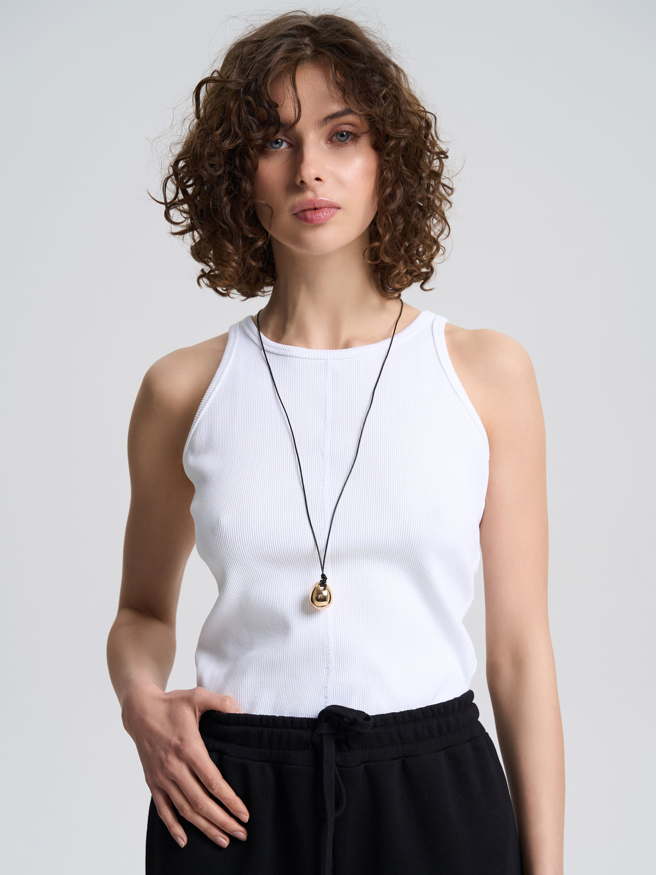 Майка Роза модель 240602_white Майка Роза модель 240602_white Фото