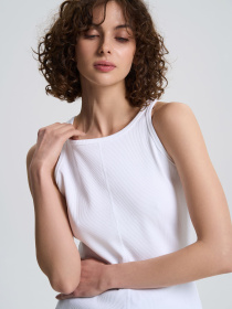 Майка Роза модель 240602_white Майка Роза модель 240602_white Фото