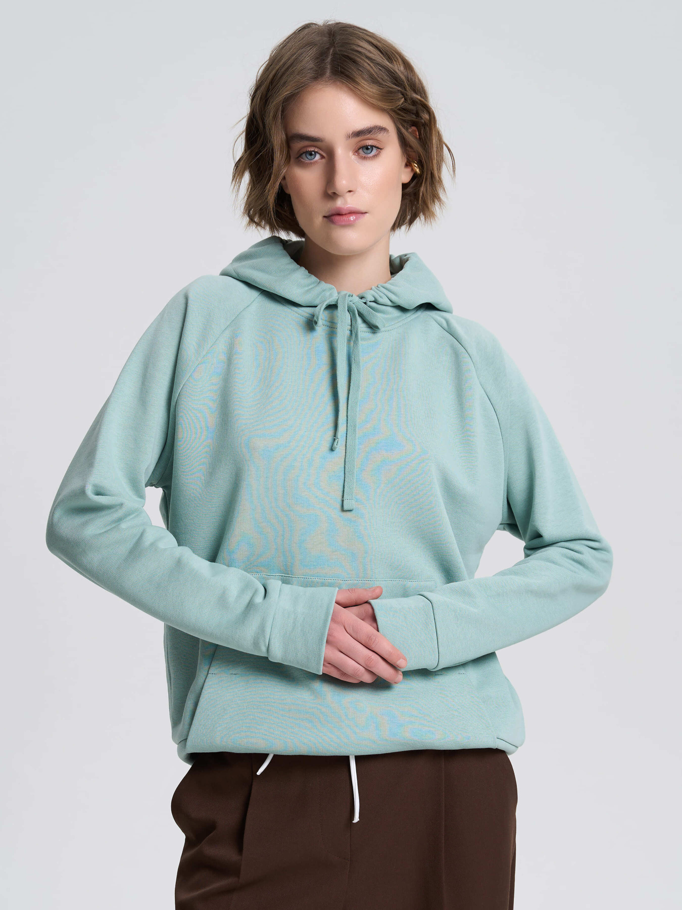 Худи Роза модель 240608_turquoise Фото