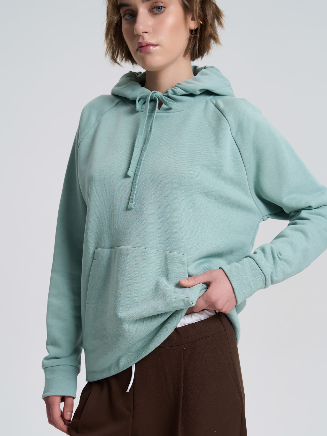 Худи Роза модель 240608_turquoise Фото