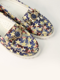 Мокасини It-girl модель 60-01-2791-blue-red Фото