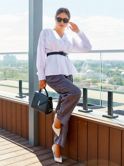 Блуза ISSA Plus модель SA-281_white Фото