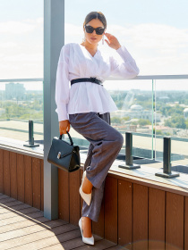 Блуза ISSA Plus модель SA-281_white Фото