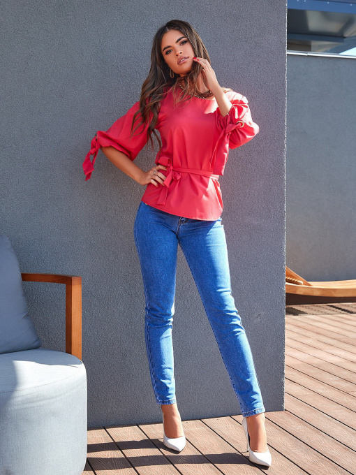 Блуза ISSA Plus модель SA-320_red Фото