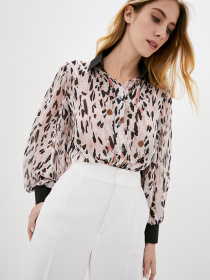 Блуза ISSA Plus модель SA-321_multicolor Фото