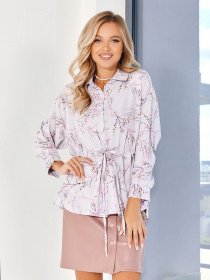 Блуза ISSA Plus модель SA-333_grey Фото