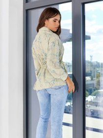 Блуза ISSA Plus модель SA-333_salad Блуза ISSA Plus модель SA-333_salad Фото