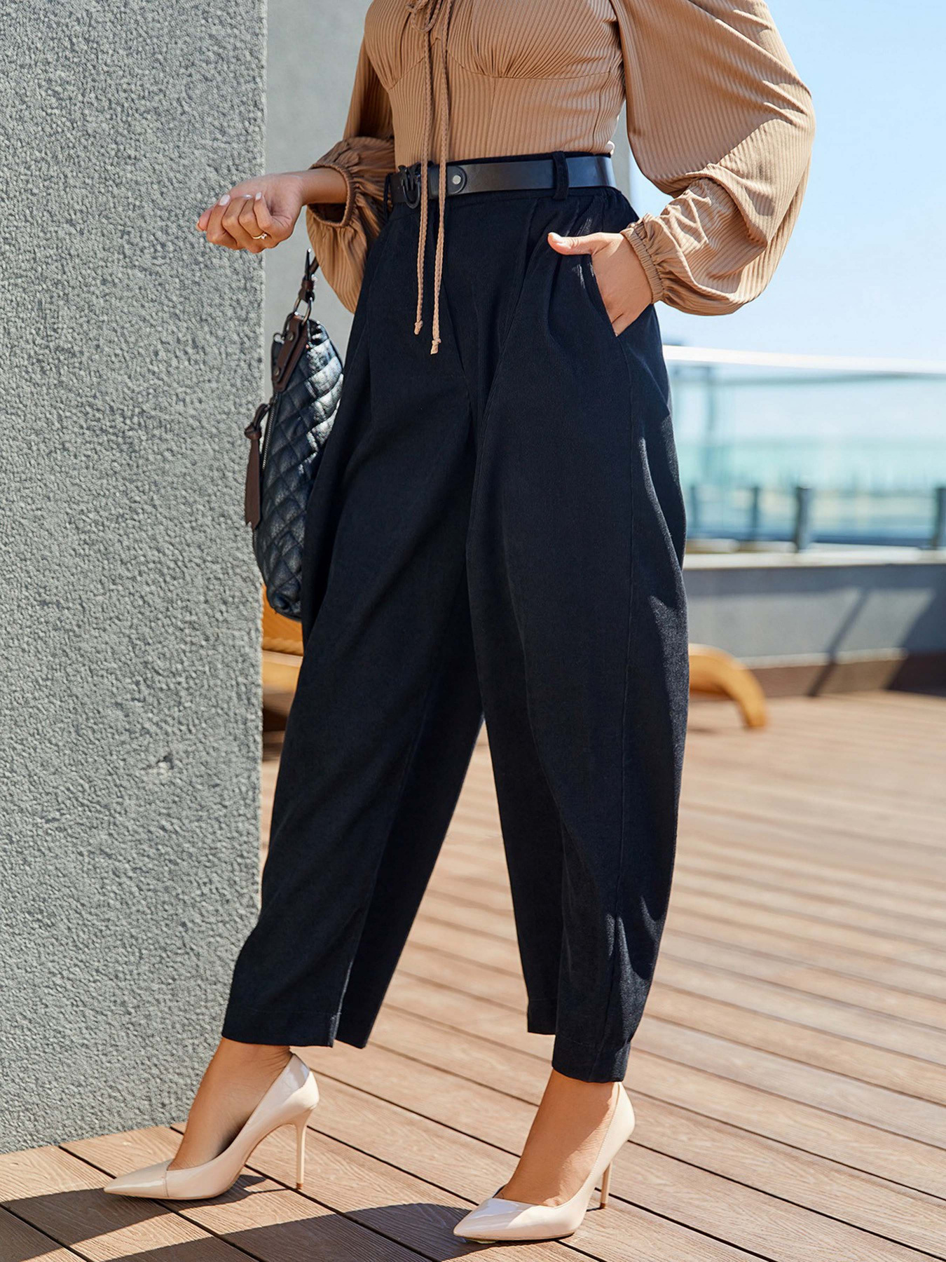 Брюки ISSA Plus модель 12908_black Фото