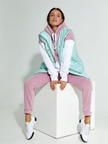 Жилет с утеплителем ISSA Plus модель SA-337_mint Фото