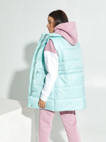 Жилет с утеплителем ISSA Plus модель SA-337_mint Фото