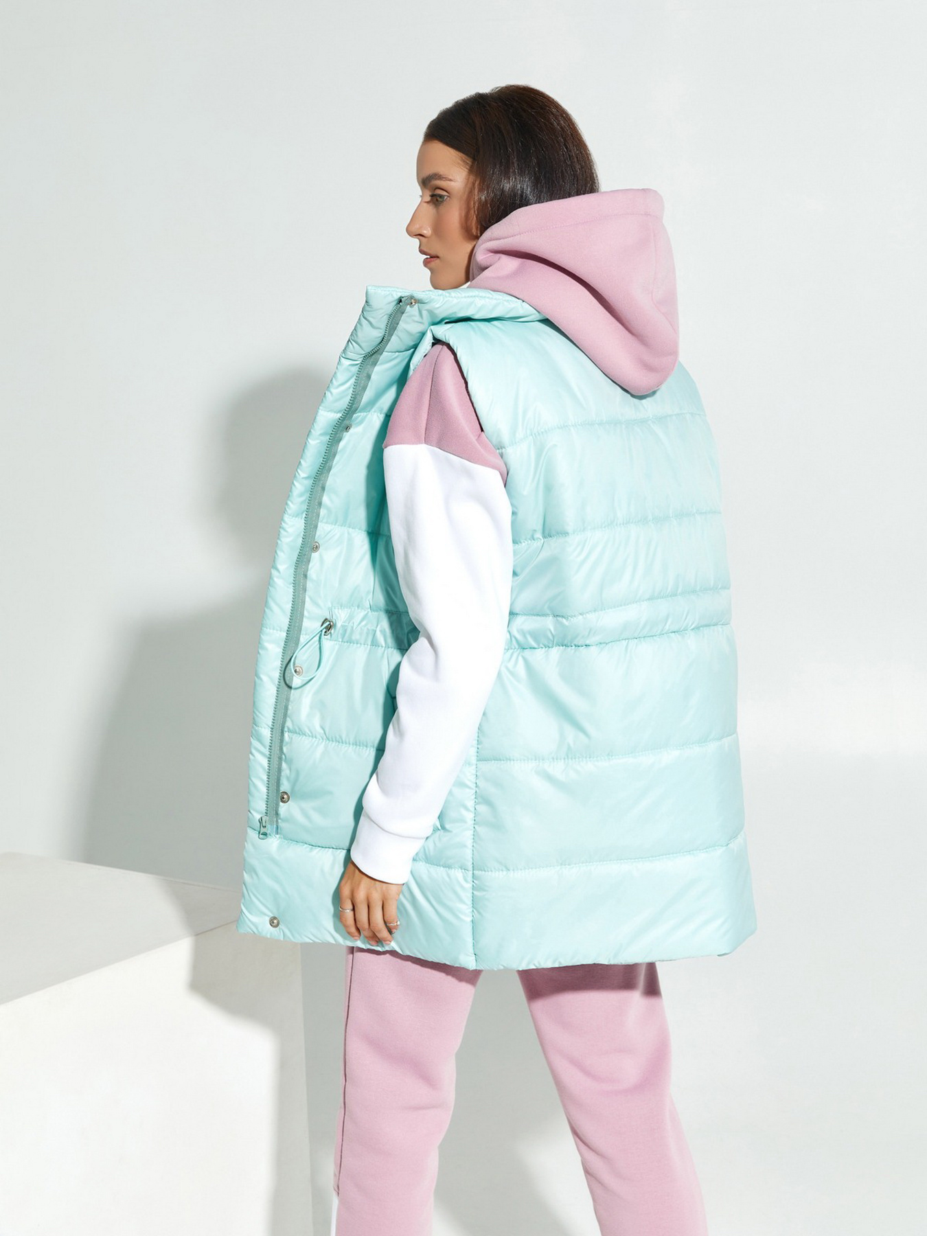 Утепленный жилет ISSA Plus модель SA-337_mint Фото