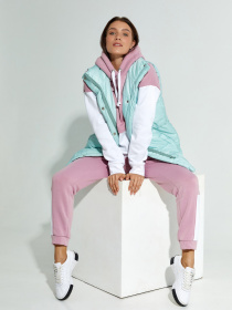 Утепленный жилет ISSA Plus модель SA-337_mint Фото