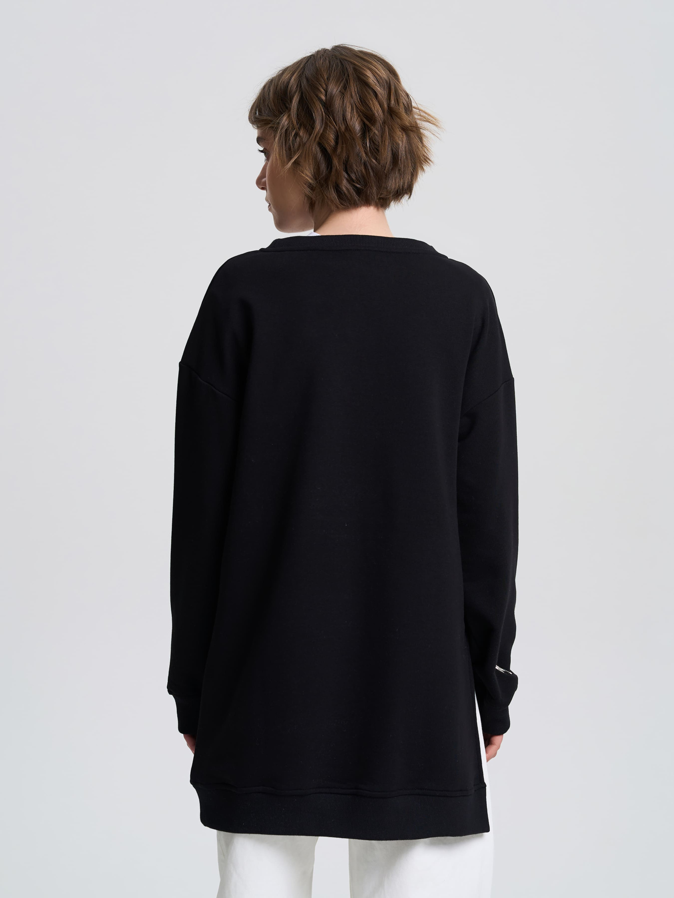 Світшот Роза модель 240647_black Світшот Роза модель 240647_black Фото