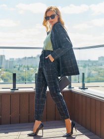 Діловий костюм ISSA Plus модель 12881_black Фото