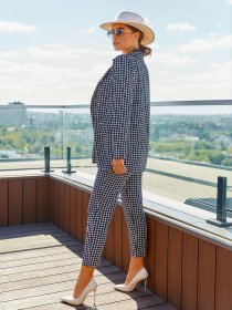 Деловой костюм ISSA Plus модель 12188A_black Фото