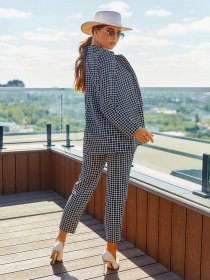 Деловой костюм ISSA Plus модель 12188A_black Фото