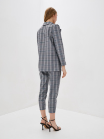 Деловой костюм ISSA Plus модель 12883_gray Фото