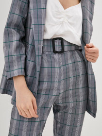 Деловой костюм ISSA Plus модель 12883_gray Фото