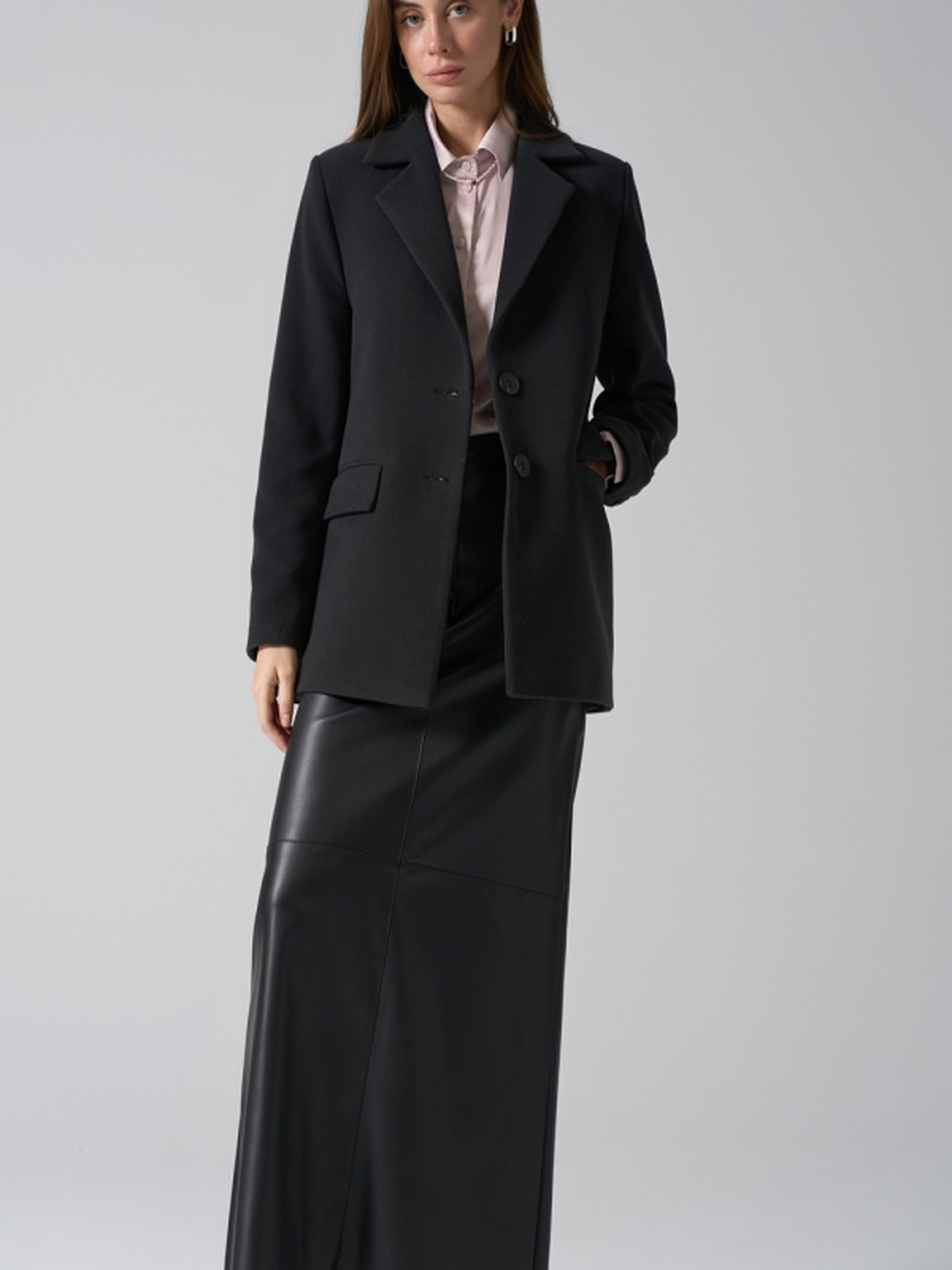 Пальто TrikoBakh модель 563-graftovij Фото