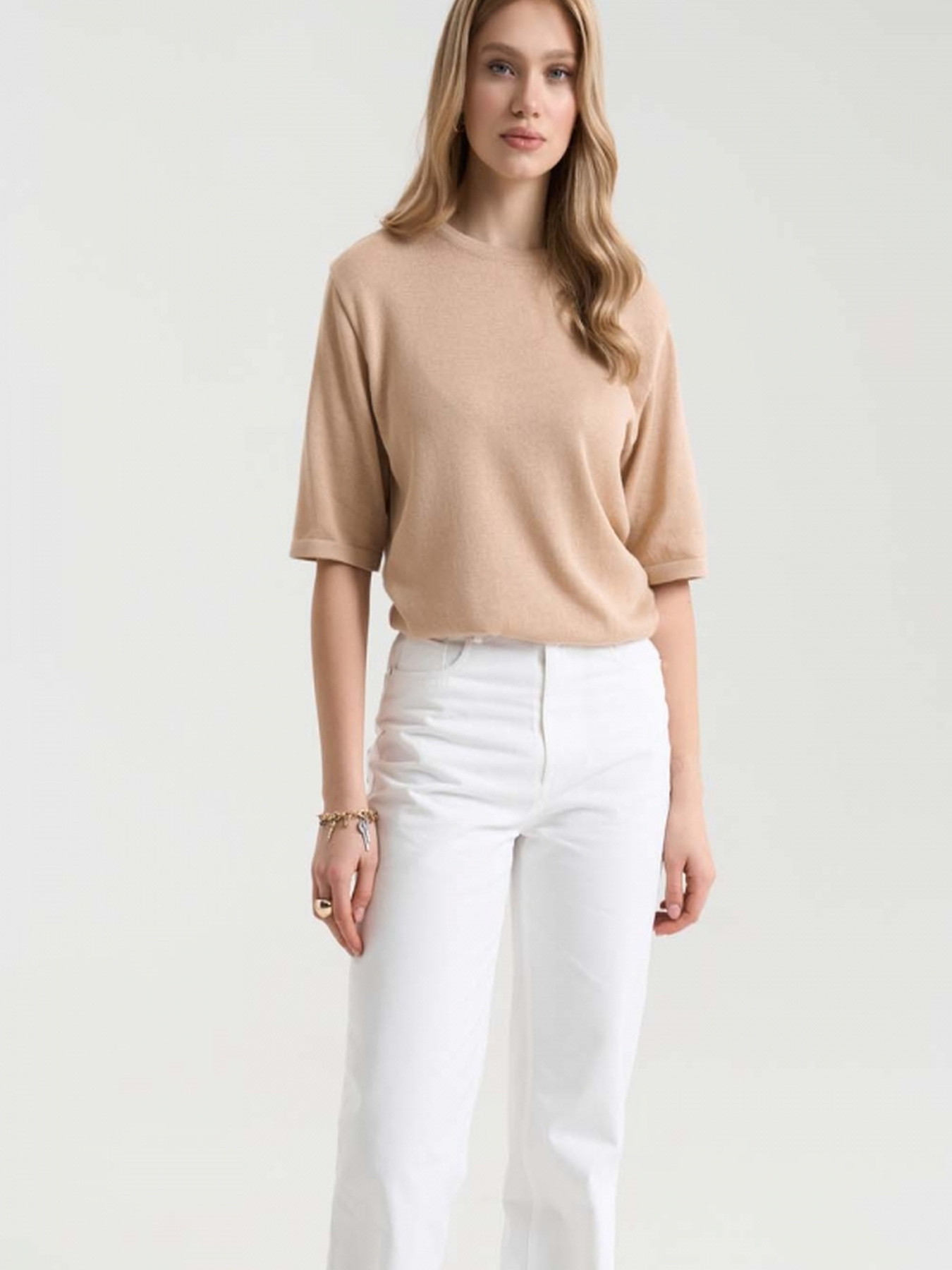 Джемпер TrikoBakh модель 2822-migdalxnij Фото