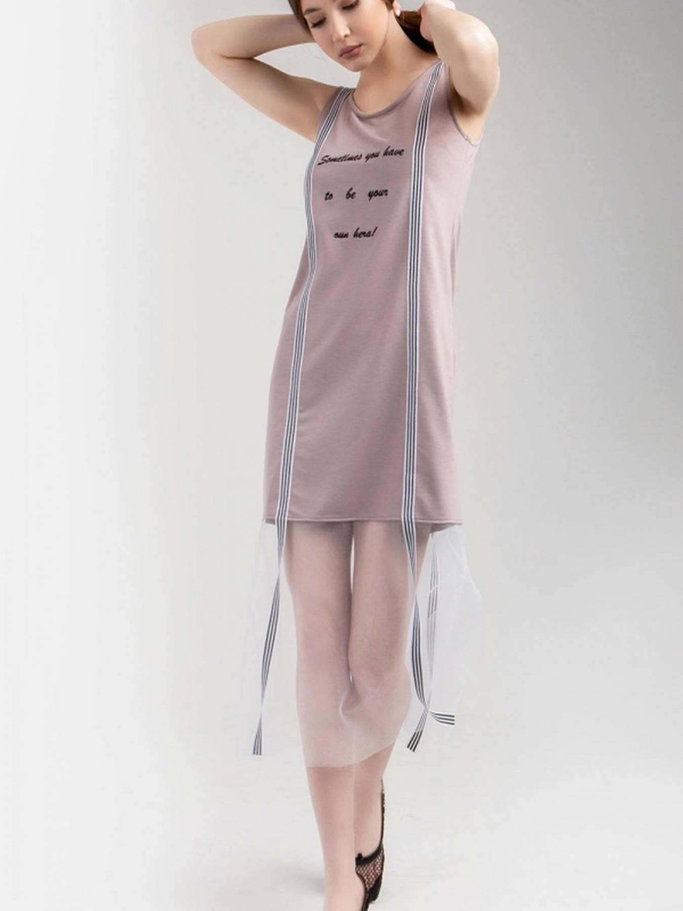 Туника TrikoBakh модель 1707-bezhevij Фото