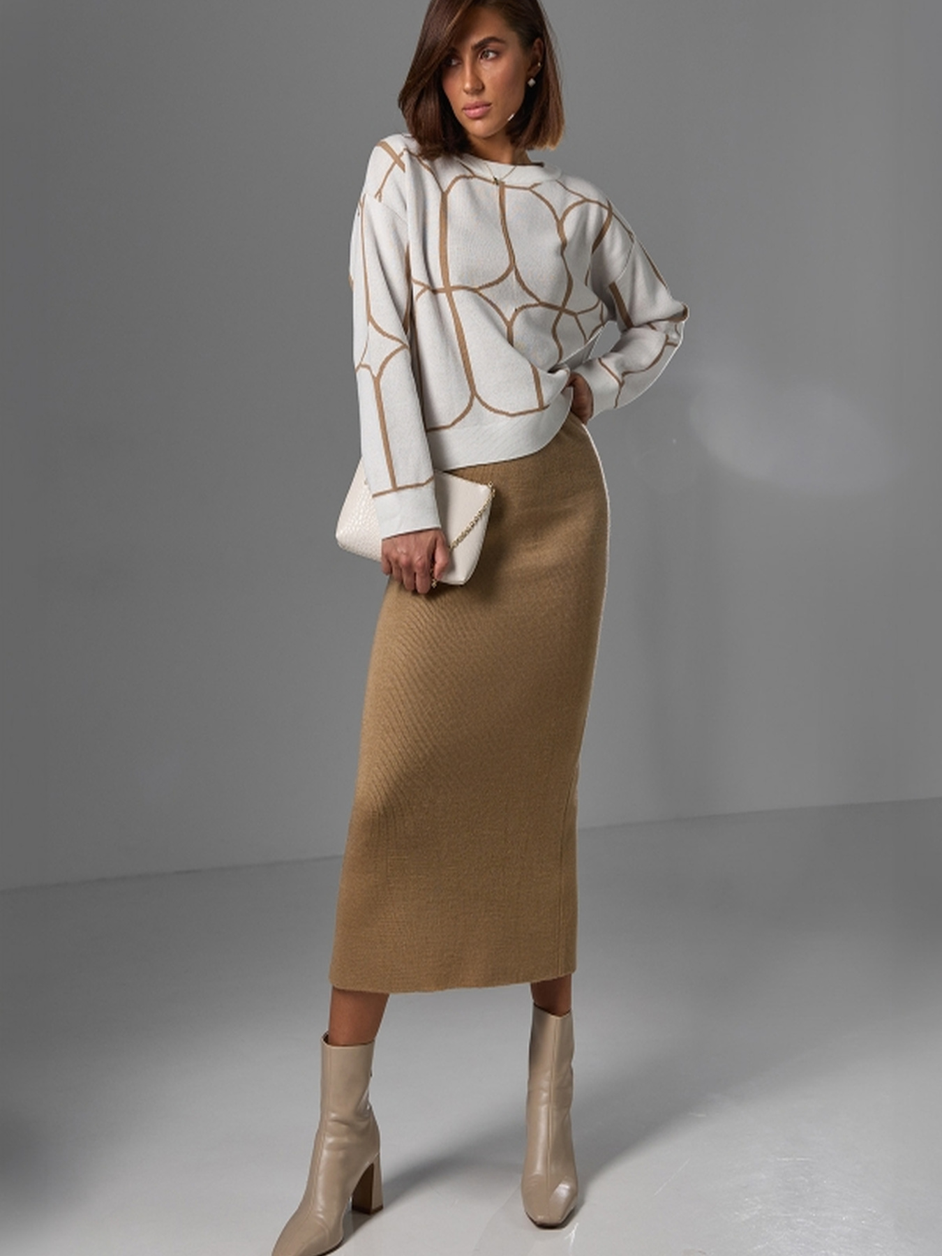 Юбка миди TrikoBakh модель 2774-psok Фото