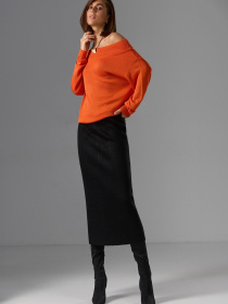 Юбка миди TrikoBakh модель 2774-chornij Фото