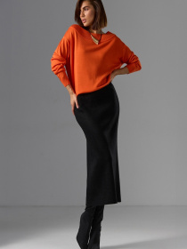 Спідниця міді TrikoBakh модель 2774-chornij Фото