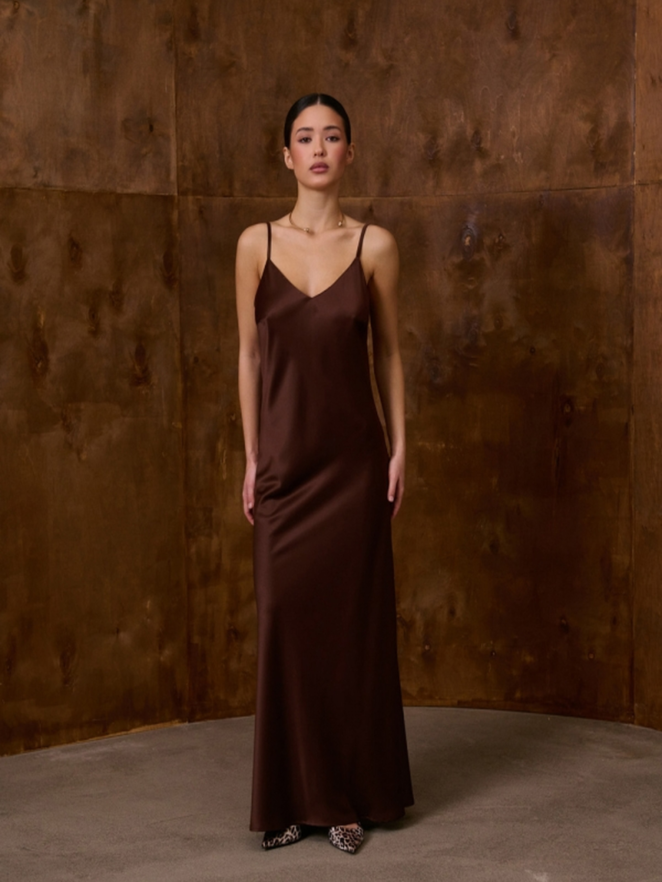 Платье макси TrikoBakh модель 3053-shokoladnij Фото