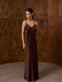 Платье макси TrikoBakh модель 3053-shokoladnij Фото