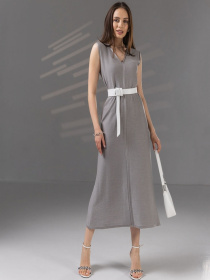 Платье миди TrikoBakh модель 2742-stalevij Фото