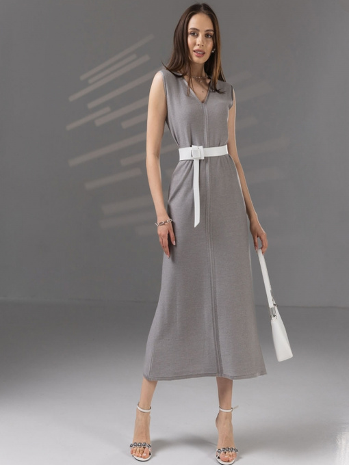 Платье миди TrikoBakh модель 2742-stalevij Фото