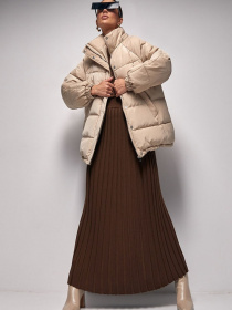 Пуховик TrikoBakh модель 3675-bezhevij Фото