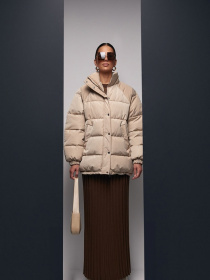 Пуховик TrikoBakh модель 3675-bezhevij Фото