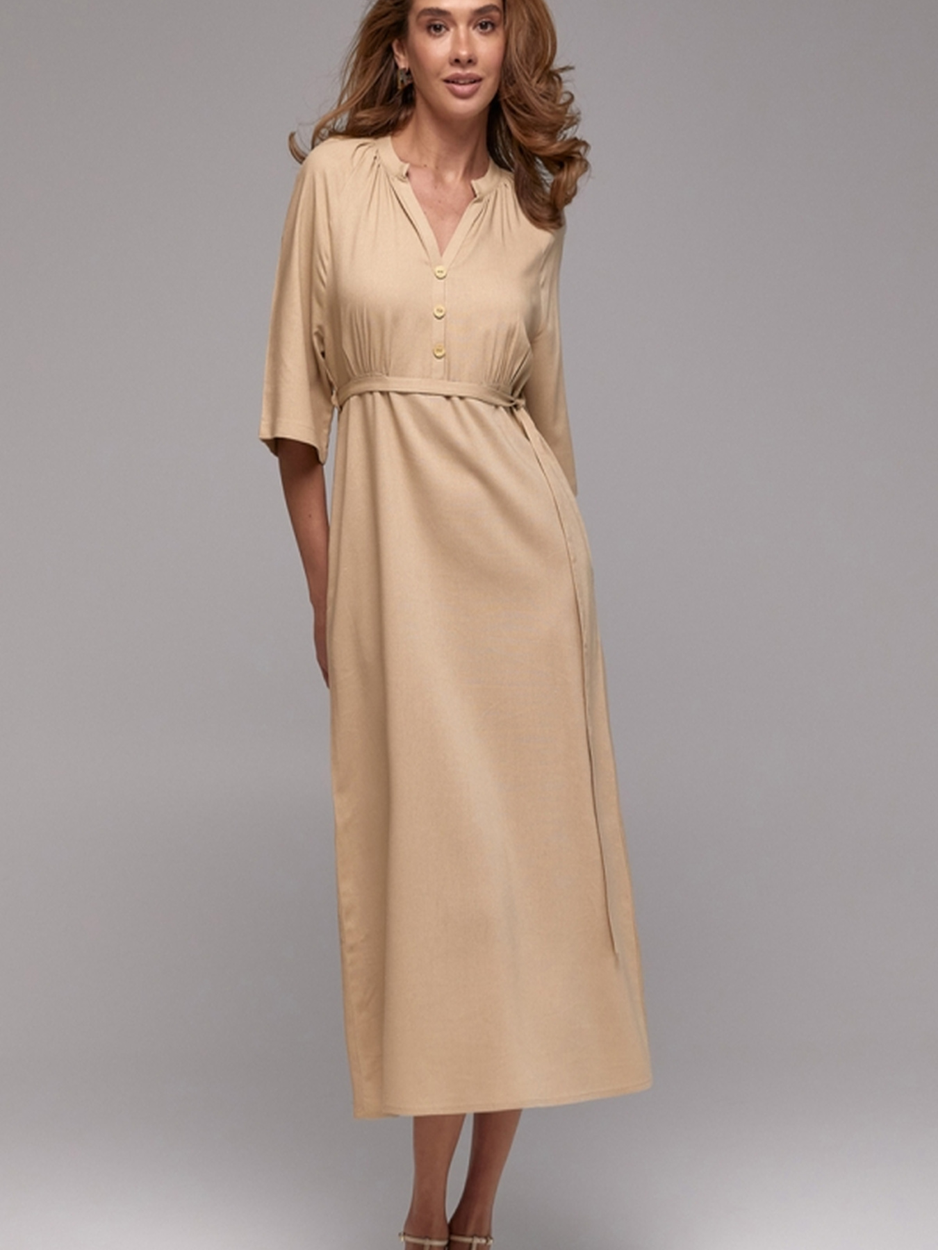 Сукня максі TrikoBakh модель 3023-naturalxnij Фото